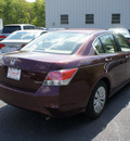 honda accord 2009 basque red sedan lx gasoline 4 cylinders front wheel drive automatic 08750