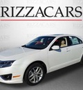 ford fusion 2012 white sedan sel gasoline 4 cylinders front wheel drive automatic with overdrive 60546