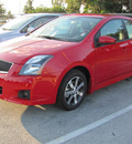 nissan sentra 2012 red sedan s r gasoline 4 cylinders front wheel drive automatic 33884
