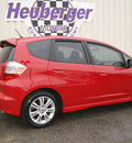honda fit 2009 red hatchback sport w navi gasoline 4 cylinders front wheel drive automatic 80905