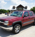 chevrolet avalanche 2004 maroon z71 gasoline 8 cylinders 4 wheel drive automatic 76087