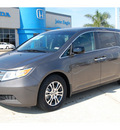 honda odyssey 2012 brown van ex l gasoline 6 cylinders front wheel drive 5 speed automatic 77065