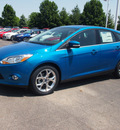 ford focus 2012 blue hatchback sel flex fuel 4 cylinders front wheel drive not specified 46168