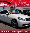 infiniti m45 2007 off white sedan gasoline 8 cylinders rear wheel drive automatic 91761