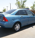 ford focus 2001 light sapphire blue sedan se gasoline 4 cylinders front wheel drive automatic 80911