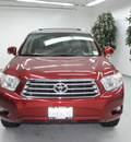 toyota highlander 2009 dk  red suv limited gasoline 6 cylinders front wheel drive automatic 91731