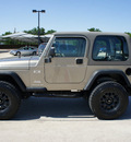 jeep wrangler 2003 gray suv x gasoline 6 cylinders 4 wheel drive automatic with overdrive 76087