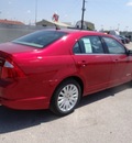 ford fusion hybrid 2012 red sedan hybrid 4 cylinders front wheel drive cont  variable trans  77388