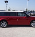 ford flex 2013 red wagon sel gasoline 6 cylinders front wheel drive 6 speed automatic 77388