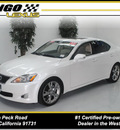 lexus is 250 2009 white sedan gasoline 6 cylinders rear wheel drive automatic 91731