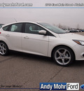 ford focus 2012 white hatchback titanium flex fuel 4 cylinders front wheel drive not specified 46168