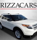 ford explorer 2013 white suv xlt 4x4 flex fuel 6 cylinders 4 wheel drive automatic with overdrive 60546
