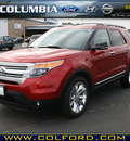 ford explorer 2012 red suv xlt gasoline 6 cylinders 4 wheel drive automatic 98632