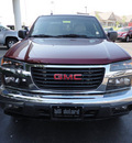 gmc canyon 2007 dk  red slt z 71 gasoline 5 cylinders 4 wheel drive automatic 45036