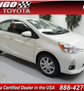 toyota prius c 2012 white hatchback four hybrid 4 cylinders front wheel drive automatic 91731
