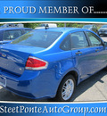 ford focus 2010 blue sedan se gasoline 4 cylinders front wheel drive automatic with overdrive 13350