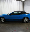 ford mustang 2012 lt  blue v6 gasoline 6 cylinders rear wheel drive automatic 76108