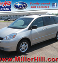 toyota sienna 2004 silver van le gasoline 6 cylinders all whee drive automatic 55811