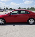 ford fusion 2009 dk  red sedan v6 sel gasoline 6 cylinders front wheel drive automatic 77388