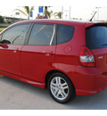 honda fit 2008 red hatchback sport gasoline 4 cylinders front wheel drive automatic 77065