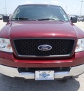 ford f 150 2005 red pickup truck xlt gasoline 8 cylinders rear wheel drive automatic 77388