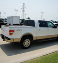 ford f 150 2011 white platinum king ranch fx4 gasoline 6 cylinders 4 wheel drive 31651 76108