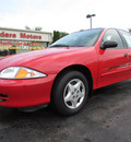 chevrolet cavalier 2002 red sedan gasoline 4 cylinders front wheel drive automatic 61008