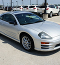 mitsubishi eclipse 2002 silver hatchback gt gasoline 6 cylinders front wheel drive automatic 76087