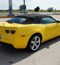 chevrolet camaro 2012 yellow ss convertible gasoline 8 cylinders rear wheel drive automatic 76087