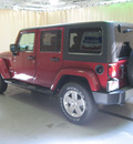 jeep wrangler unlimited 2012 red suv sahara gasoline 6 cylinders 4 wheel drive automatic 44883