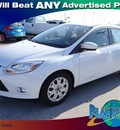 ford focus 2012 white hatchback se flex fuel 4 cylinders front wheel drive 6 speed automatic 77388