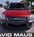 kia sportage 2005 red suv ex gasoline 6 cylinders front wheel drive automatic 32771