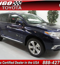toyota highlander 2012 blue suv limited gasoline 6 cylinders front wheel drive automatic 91731