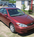 toyota camry 2002 red sedan le gasoline 4 cylinders front wheel drive automatic 77379