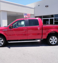 ford f 150 2012 red lariat flex fuel 8 cylinders 4 wheel drive automatic 32401