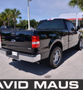 ford f 150 2008 black pickup truck xl gasoline 6 cylinders 2 wheel drive automatic 32771