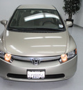 honda civic 2007 beige sedan lx gasoline 4 cylinders front wheel drive automatic 91731