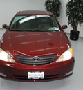 toyota camry 2003 red sedan xle v6 gasoline 6 cylinders front wheel drive automatic 91731