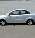 chevrolet aveo 2007 silver sedan ls gasoline 4 cylinders front wheel drive automatic 98371
