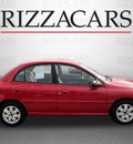 kia rio 2002 red sedan gasoline 4 cylinders front wheel drive automatic with overdrive 60546