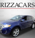 ford edge 2013 blue sel gasoline 6 cylinders front wheel drive automatic with overdrive 60546