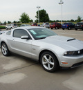 ford mustang 2012 silver coupe gt premium 8 cylinders 6 speed manual 76108