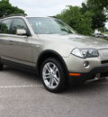 bmw x3 2007 tan suv 3 0si gasoline 6 cylinders all whee drive automatic 27616
