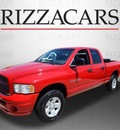 dodge ram 1500 2002 red gasoline 8 cylinders 4 wheel drive automatic with overdrive 60546