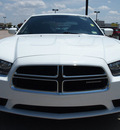 dodge charger 2011 white sedan gasoline 6 cylinders rear wheel drive automatic 76018