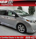 toyota sienna 2012 silver van se 8 passenger gasoline 6 cylinders front wheel drive automatic 91731