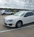 ford fusion 2012 white sedan s gasoline 4 cylinders front wheel drive automatic 76108