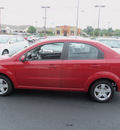 chevrolet aveo 2010 red sedan lt gasoline 4 cylinders front wheel drive automatic 37087