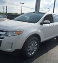 ford edge 2013 white limited gasoline 6 cylinders front wheel drive automatic 37087