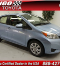 toyota yaris 2012 lt  blue 5 door le gasoline 4 cylinders front wheel drive automatic 91731